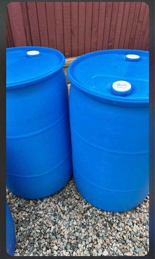 Cleaned 55 Gallon Rain Water Plastic Drums - Milwaukee WI 53207