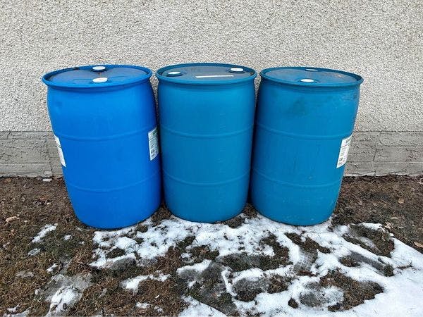 Used 55 Gallon Rain Water Plastic Drums - Burlington VT 05401