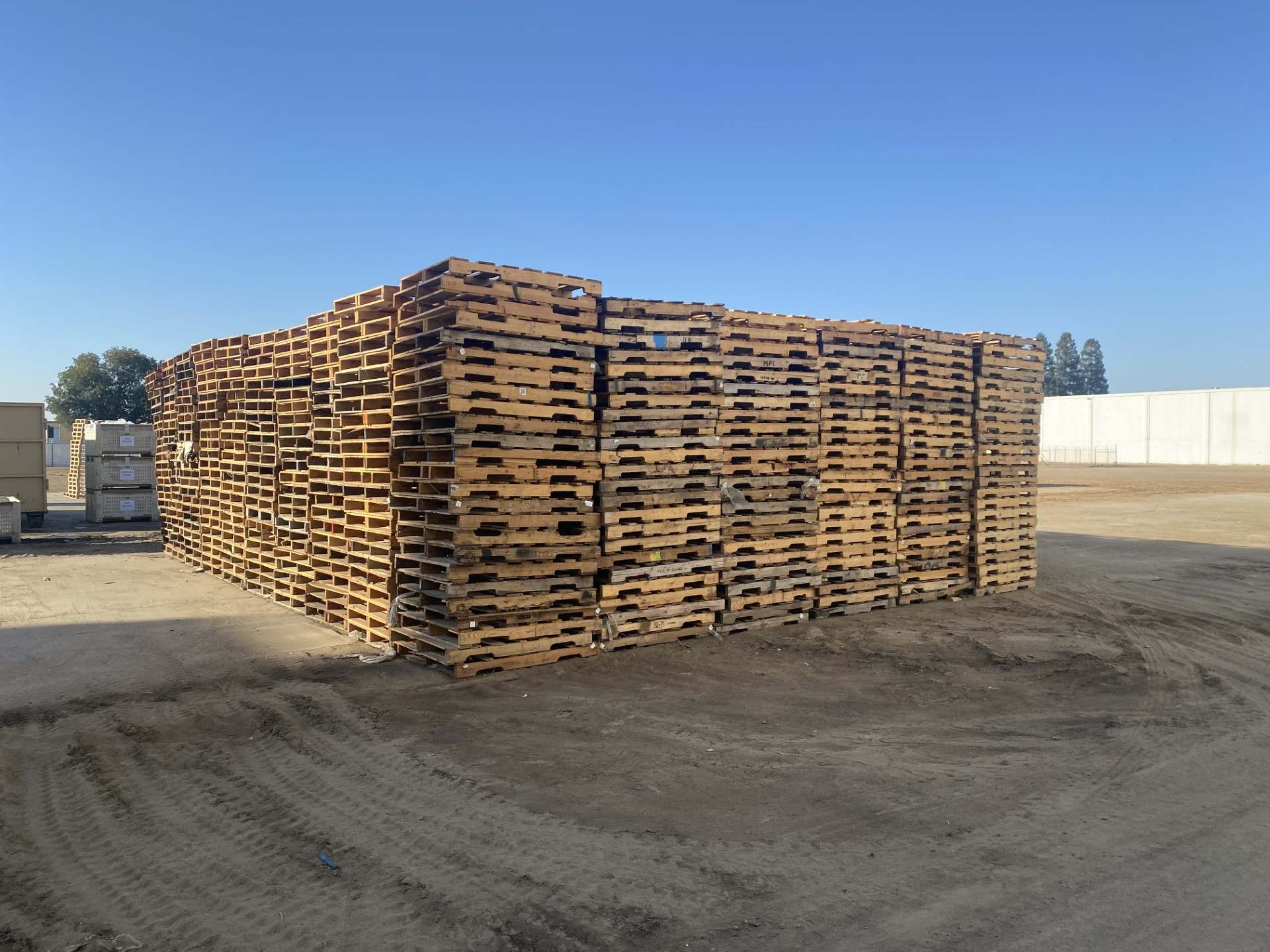 Stacks of Wood Pallet Cores