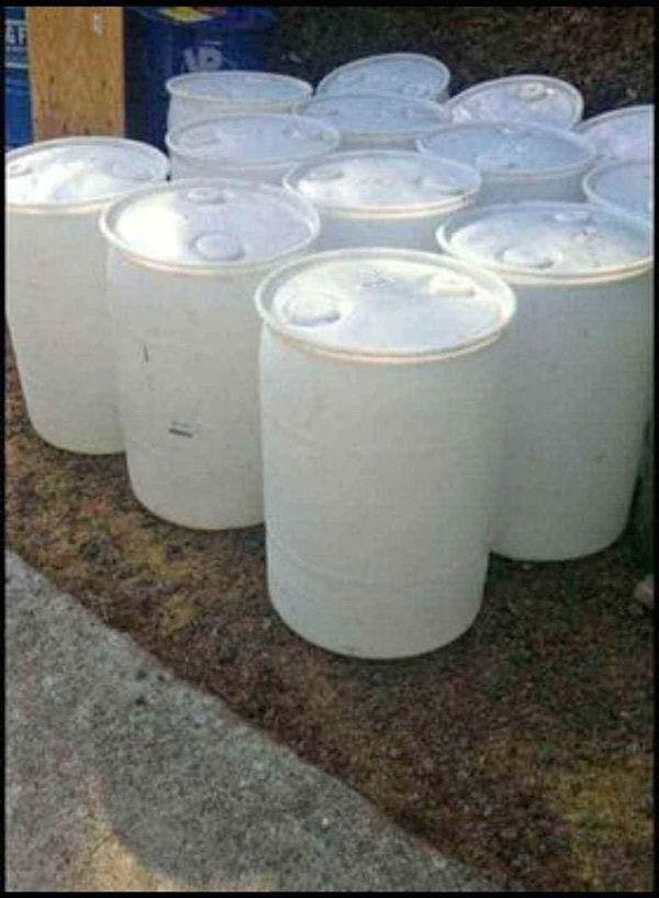 55 Gallon White Plastic Drums - Scottsdale AZ 85251