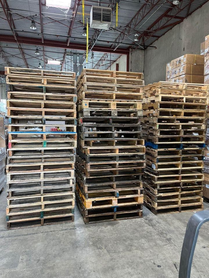 48 x 40 Used 2-Way CBA Stringer Pallets - Augusta ME 04333