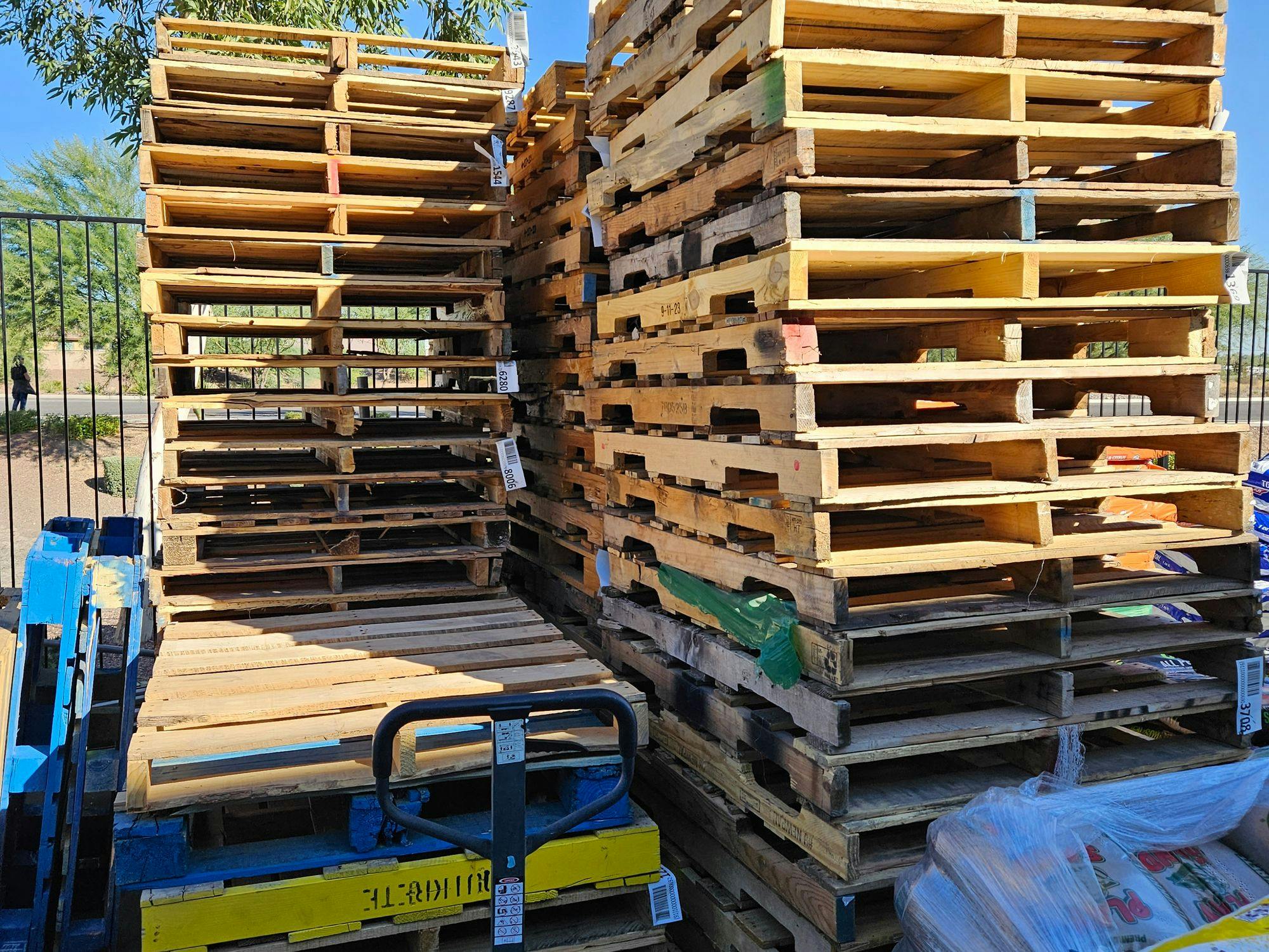 Stack of Used Pallets 