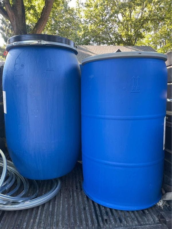 Used 50 Gallon Open Top Plastic Barrels - Mesa AZ 85204