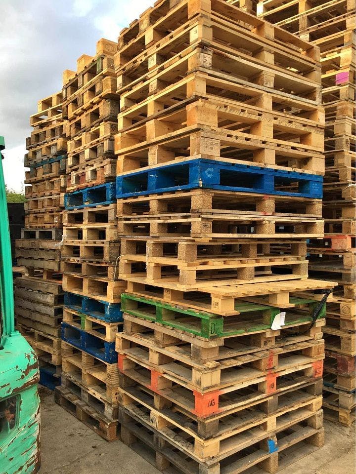 800 x 1200 Used 4-Way Block Pallets - Southfield MI 48033