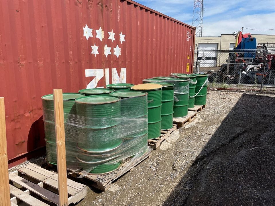 Used 55 Gallon Metal Drums - Clemmons NC 27012