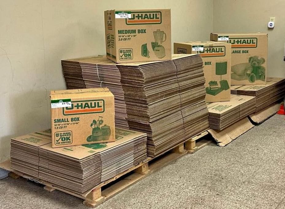 Used U-Haul Shipping Boxes - Marietta GA 30066