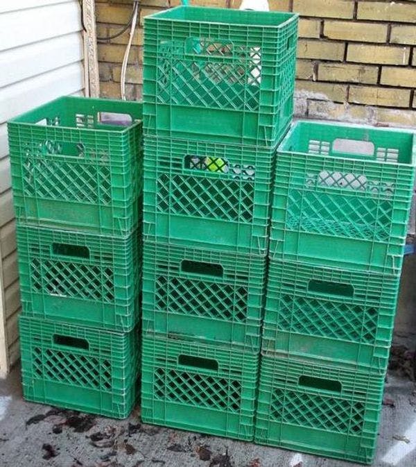 Used Green Milk Crates - New York City NY 10019