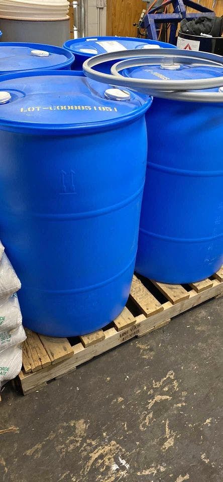 Used 55 Gallon 208L Plastic Drums - Kenner LA 70062