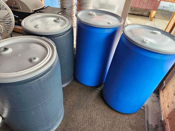 Used 55 Gallon Food Grade Plastic Drums - Sioux City IA 51106