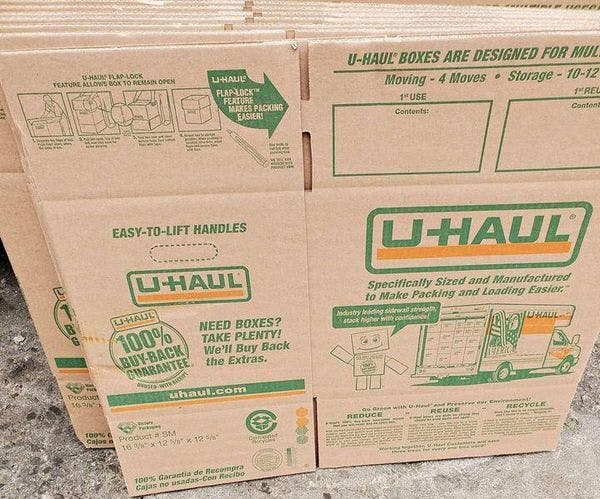 16x12x12 Used U-Haul Shipping Boxes - Cleveland OH 44105