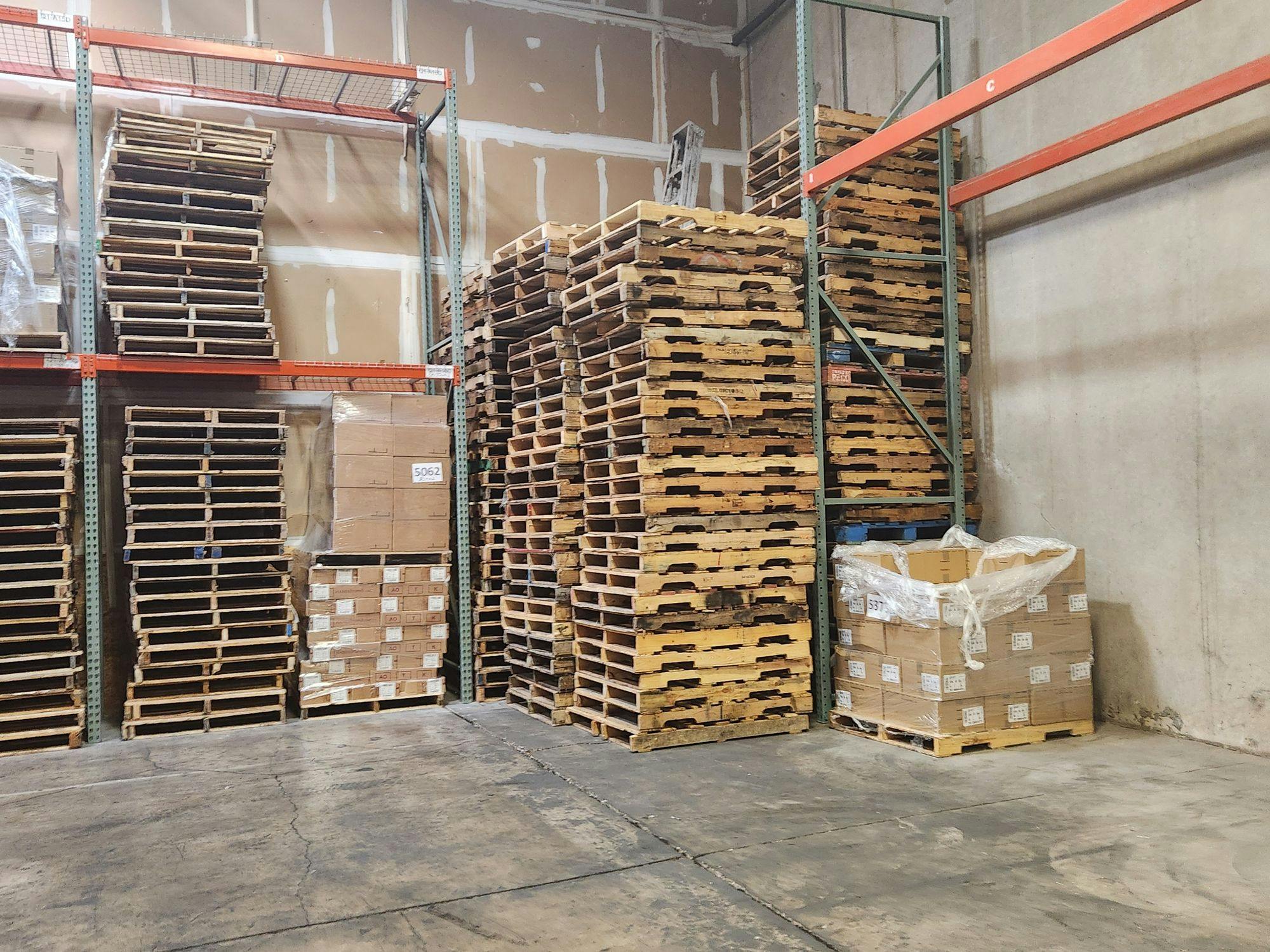 Grade A Wood Pallets Stack