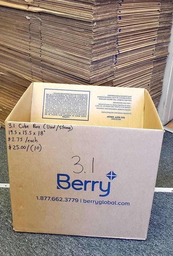 19.5 x 15.5 x 18 Used Shipping Boxes - Kansas City MO 64119