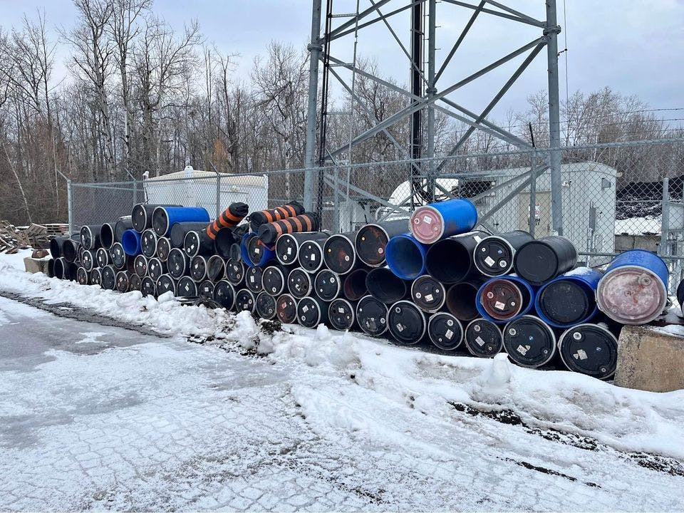 Used Food Grade 55 Gallon Plastic Drums - Bronx NY 10452