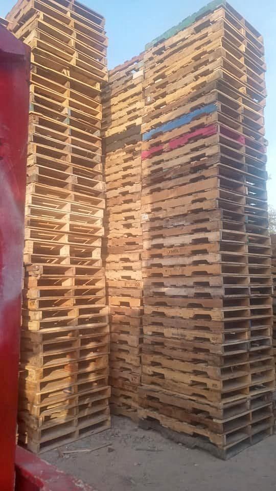 Stack of Grade A Wood Pallets 