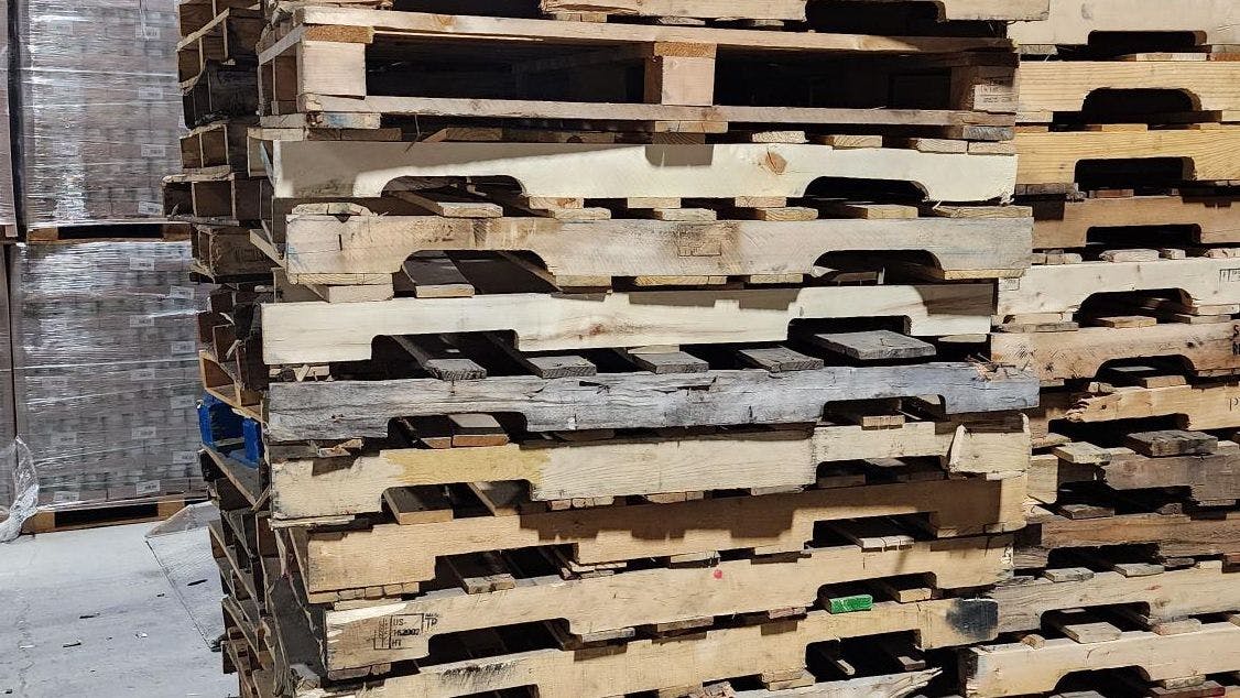 Stack of pallet cores