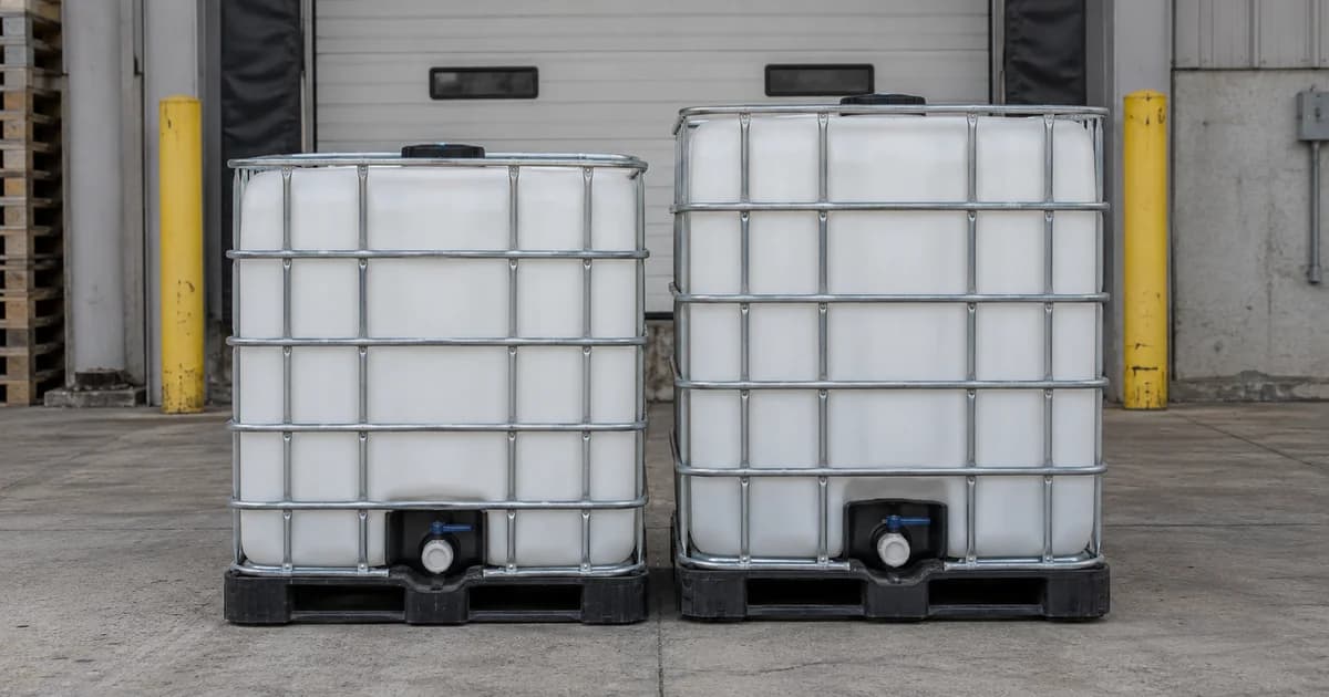 Shorter and taller IBC totes with the same footprint.